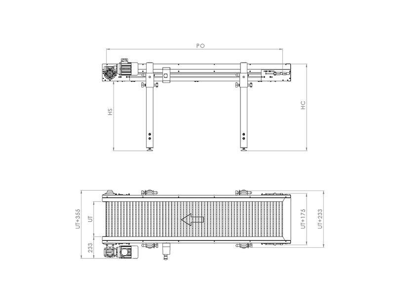 Horizontal Modular Steel Belt