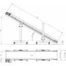 Inclined Conveyor with PU/PVC Belt - Plastics Solutions USA