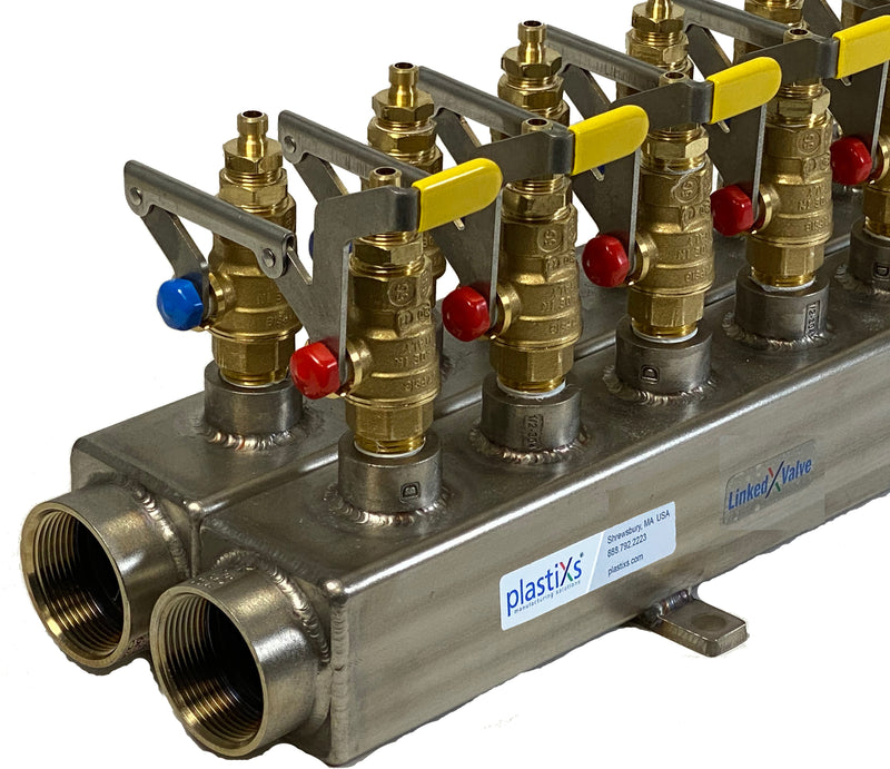 Compact Stainless Steel Manifold Assemblies with Plastixs LinkedXValve